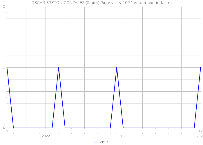 OSCAR BRETON GONZALEZ (Spain) Page visits 2024 