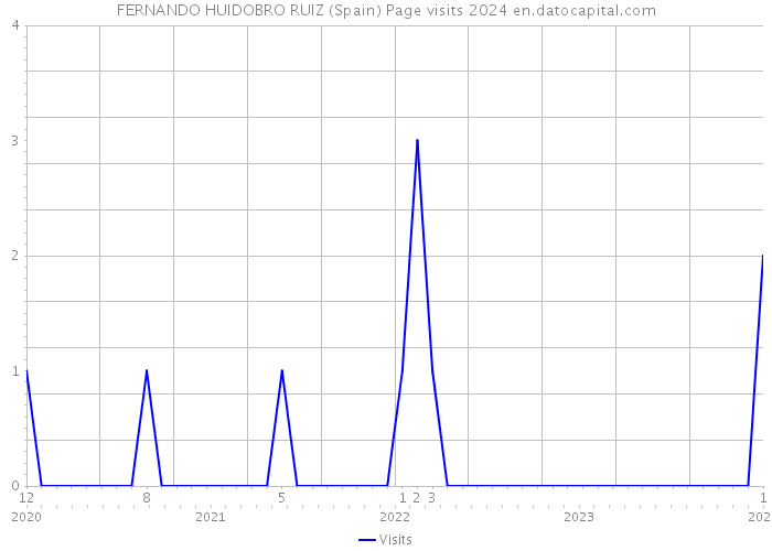 FERNANDO HUIDOBRO RUIZ (Spain) Page visits 2024 