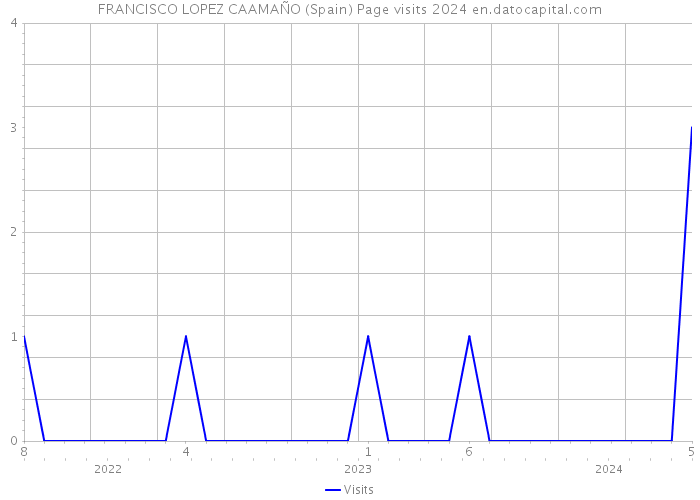 FRANCISCO LOPEZ CAAMAÑO (Spain) Page visits 2024 