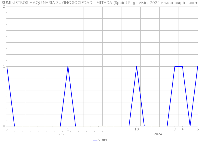 SUMINISTROS MAQUINARIA SUYING SOCIEDAD LIMITADA (Spain) Page visits 2024 