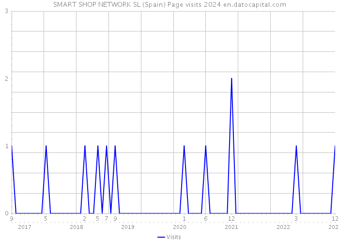 SMART SHOP NETWORK SL (Spain) Page visits 2024 
