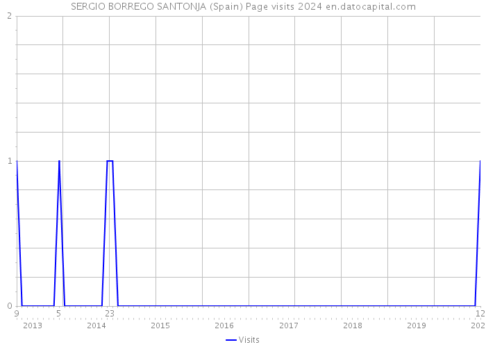 SERGIO BORREGO SANTONJA (Spain) Page visits 2024 