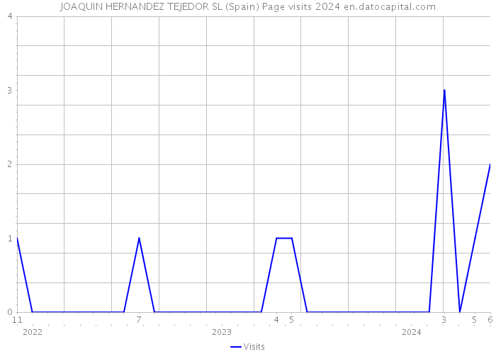 JOAQUIN HERNANDEZ TEJEDOR SL (Spain) Page visits 2024 