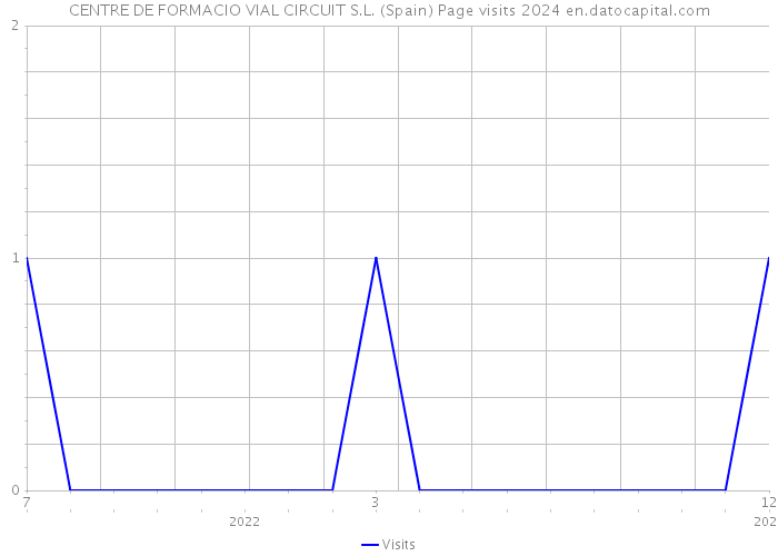 CENTRE DE FORMACIO VIAL CIRCUIT S.L. (Spain) Page visits 2024 