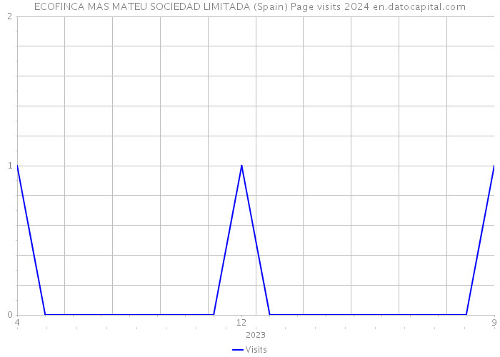 ECOFINCA MAS MATEU SOCIEDAD LIMITADA (Spain) Page visits 2024 