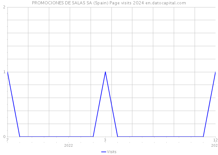 PROMOCIONES DE SALAS SA (Spain) Page visits 2024 