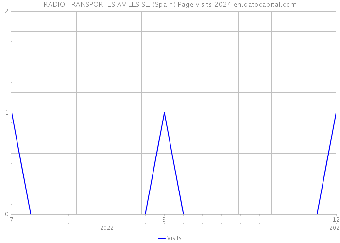 RADIO TRANSPORTES AVILES SL. (Spain) Page visits 2024 
