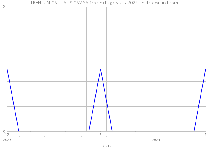 TRENTUM CAPITAL SICAV SA (Spain) Page visits 2024 