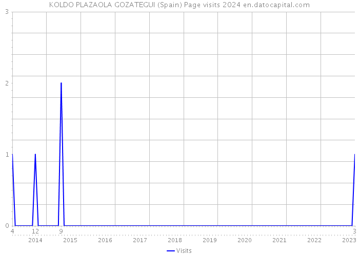 KOLDO PLAZAOLA GOZATEGUI (Spain) Page visits 2024 