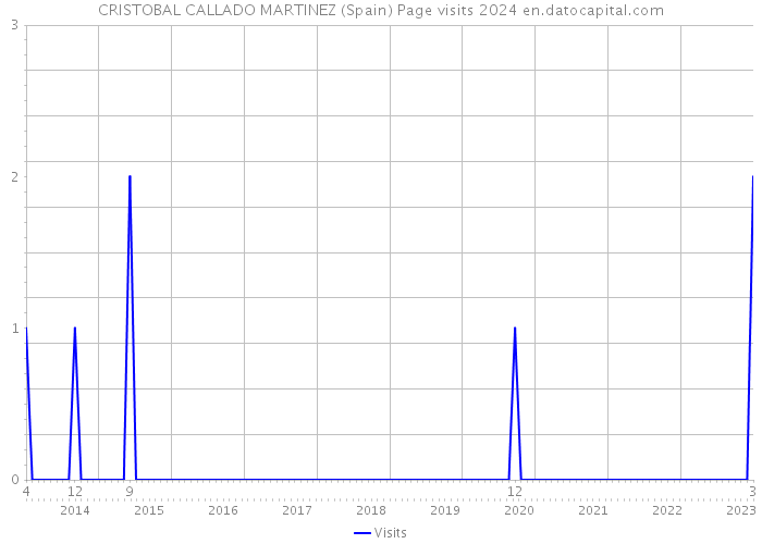 CRISTOBAL CALLADO MARTINEZ (Spain) Page visits 2024 