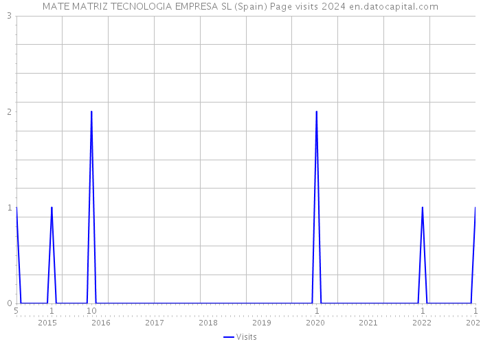 MATE MATRIZ TECNOLOGIA EMPRESA SL (Spain) Page visits 2024 