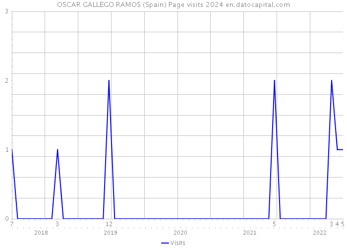 OSCAR GALLEGO RAMOS (Spain) Page visits 2024 