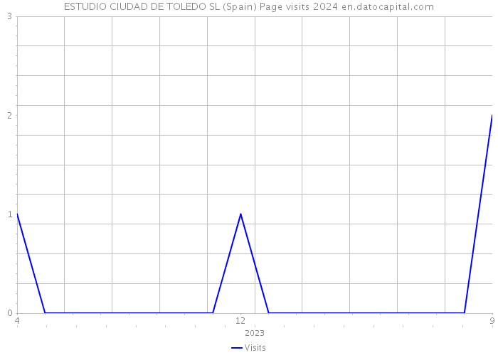 ESTUDIO CIUDAD DE TOLEDO SL (Spain) Page visits 2024 