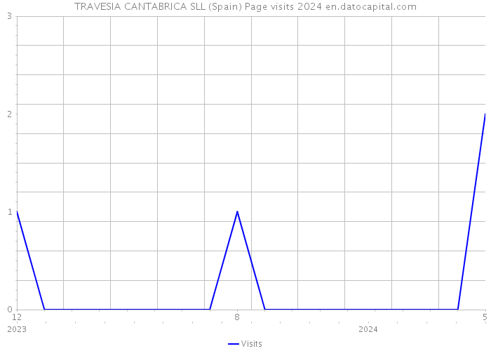 TRAVESIA CANTABRICA SLL (Spain) Page visits 2024 
