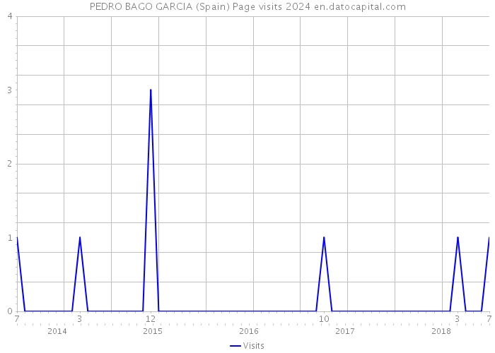 PEDRO BAGO GARCIA (Spain) Page visits 2024 