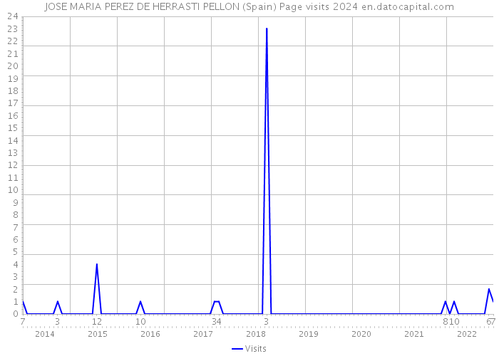 JOSE MARIA PEREZ DE HERRASTI PELLON (Spain) Page visits 2024 