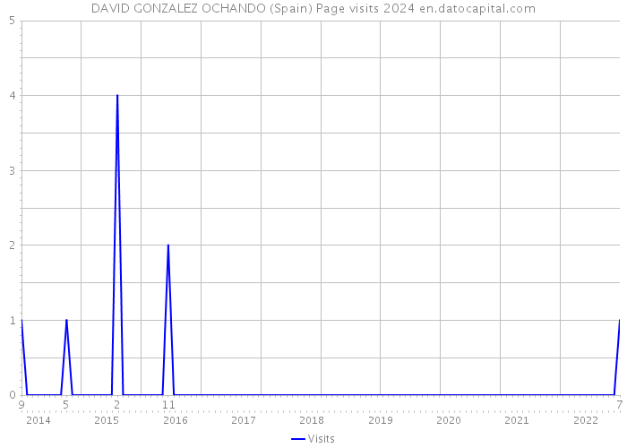 DAVID GONZALEZ OCHANDO (Spain) Page visits 2024 