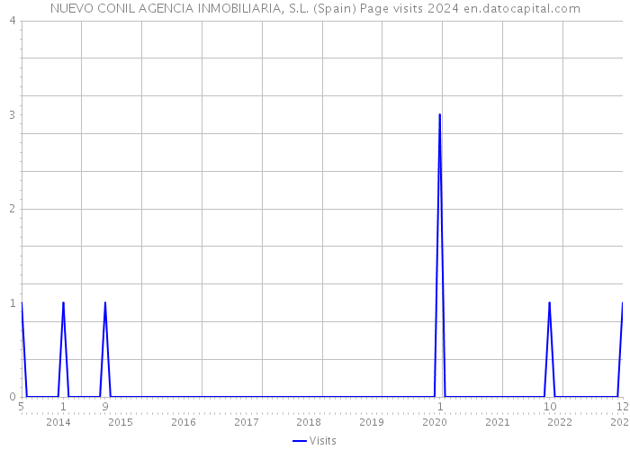 NUEVO CONIL AGENCIA INMOBILIARIA, S.L. (Spain) Page visits 2024 