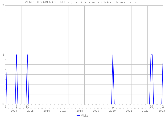 MERCEDES ARENAS BENITEZ (Spain) Page visits 2024 