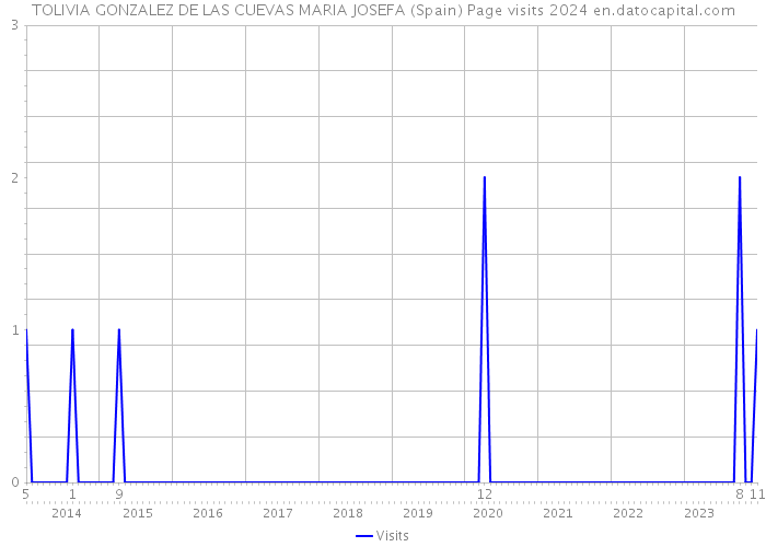 TOLIVIA GONZALEZ DE LAS CUEVAS MARIA JOSEFA (Spain) Page visits 2024 