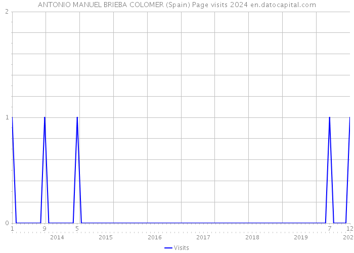 ANTONIO MANUEL BRIEBA COLOMER (Spain) Page visits 2024 