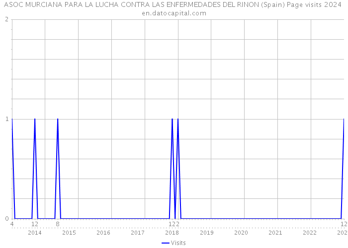 ASOC MURCIANA PARA LA LUCHA CONTRA LAS ENFERMEDADES DEL RINON (Spain) Page visits 2024 