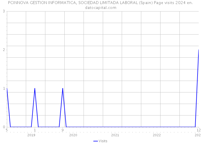 PCINNOVA GESTION INFORMATICA, SOCIEDAD LIMITADA LABORAL (Spain) Page visits 2024 