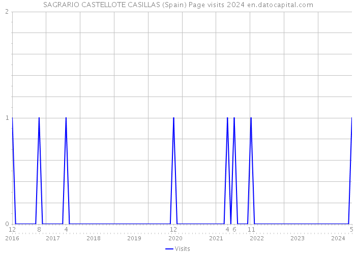 SAGRARIO CASTELLOTE CASILLAS (Spain) Page visits 2024 