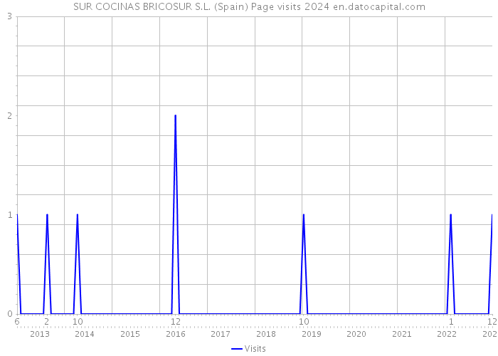 SUR COCINAS BRICOSUR S.L. (Spain) Page visits 2024 