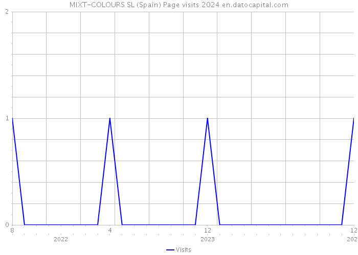 MIXT-COLOURS SL (Spain) Page visits 2024 
