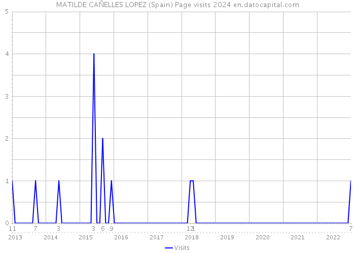 MATILDE CAÑELLES LOPEZ (Spain) Page visits 2024 