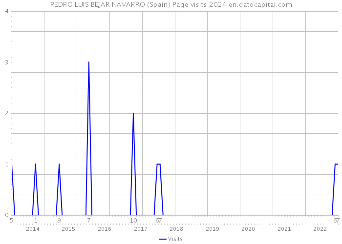 PEDRO LUIS BEJAR NAVARRO (Spain) Page visits 2024 