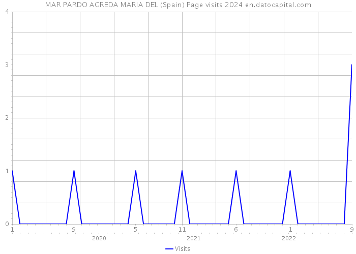 MAR PARDO AGREDA MARIA DEL (Spain) Page visits 2024 