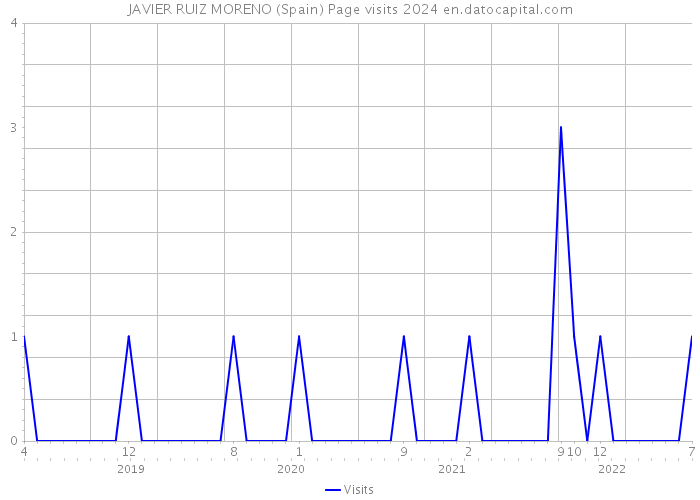 JAVIER RUIZ MORENO (Spain) Page visits 2024 