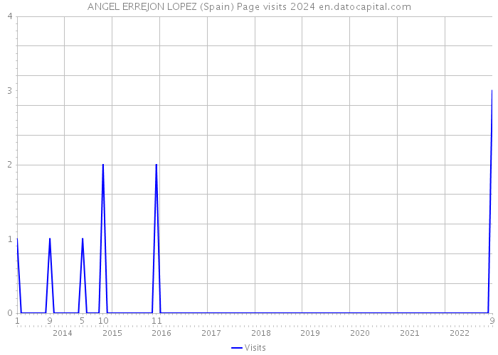 ANGEL ERREJON LOPEZ (Spain) Page visits 2024 