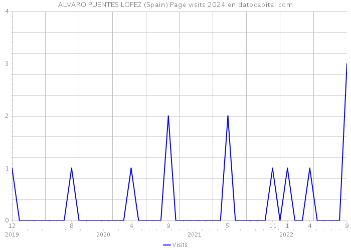 ALVARO PUENTES LOPEZ (Spain) Page visits 2024 