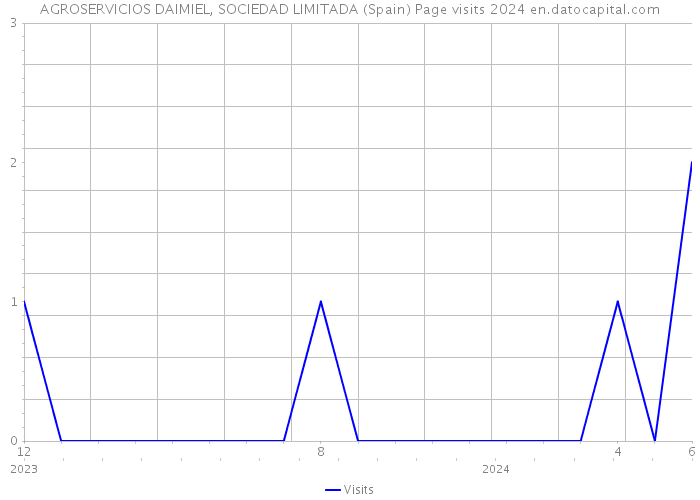 AGROSERVICIOS DAIMIEL, SOCIEDAD LIMITADA (Spain) Page visits 2024 