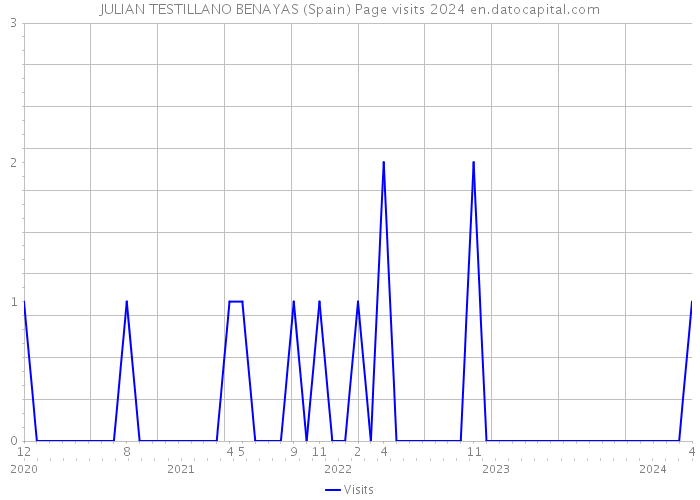 JULIAN TESTILLANO BENAYAS (Spain) Page visits 2024 