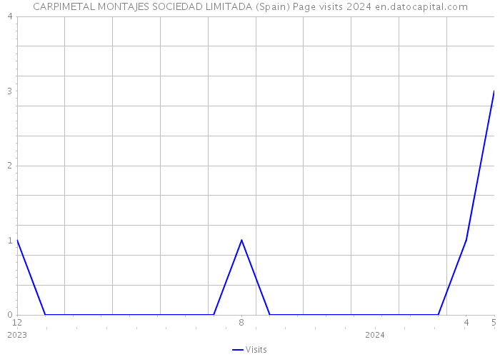 CARPIMETAL MONTAJES SOCIEDAD LIMITADA (Spain) Page visits 2024 
