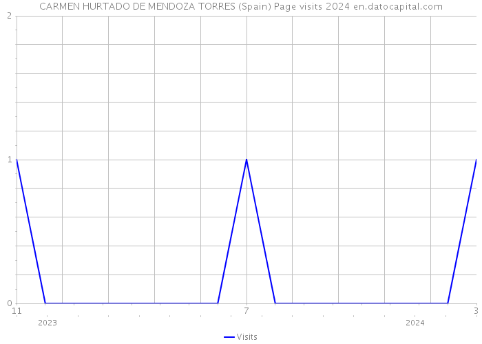 CARMEN HURTADO DE MENDOZA TORRES (Spain) Page visits 2024 