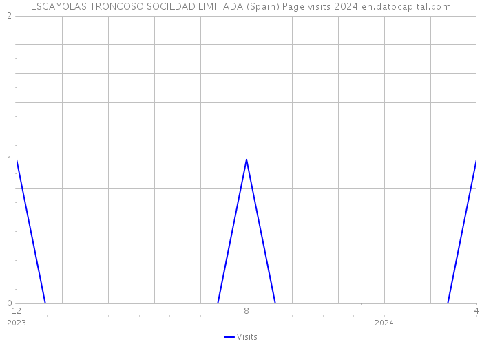 ESCAYOLAS TRONCOSO SOCIEDAD LIMITADA (Spain) Page visits 2024 
