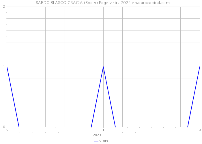 LISARDO BLASCO GRACIA (Spain) Page visits 2024 