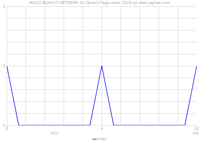 MAGO BLANCO NETWORK SL (Spain) Page visits 2024 