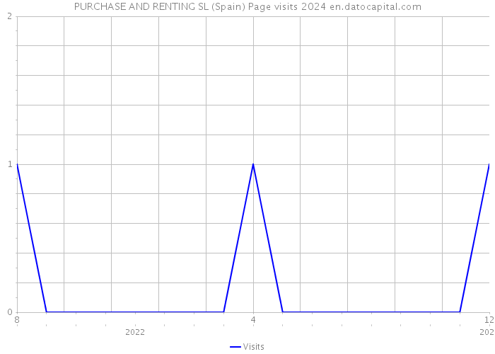 PURCHASE AND RENTING SL (Spain) Page visits 2024 