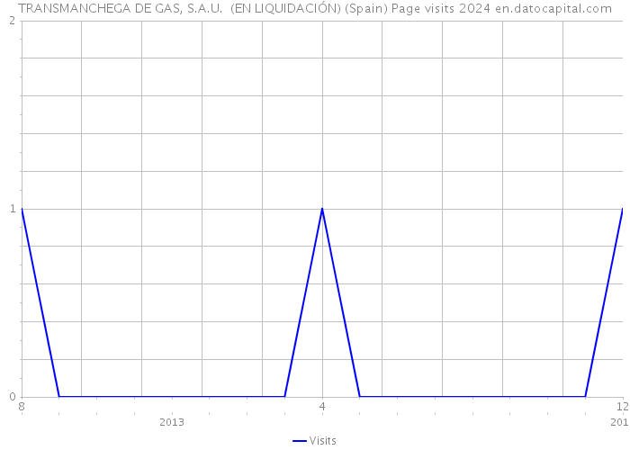 TRANSMANCHEGA DE GAS, S.A.U. (EN LIQUIDACIÓN) (Spain) Page visits 2024 