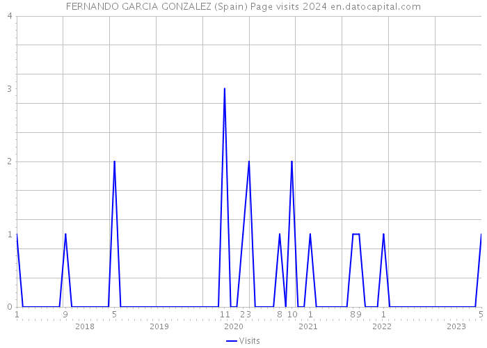 FERNANDO GARCIA GONZALEZ (Spain) Page visits 2024 