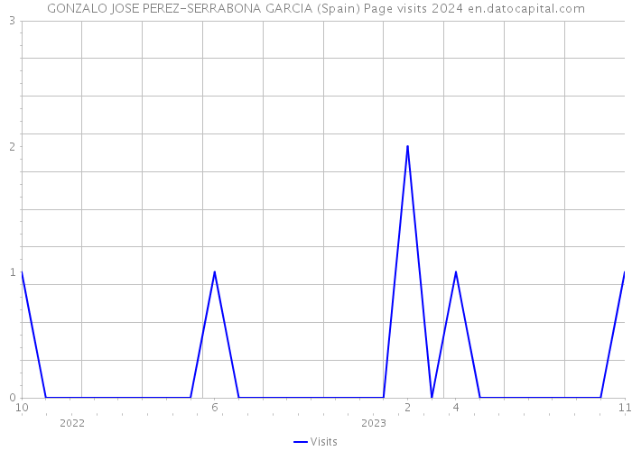 GONZALO JOSE PEREZ-SERRABONA GARCIA (Spain) Page visits 2024 