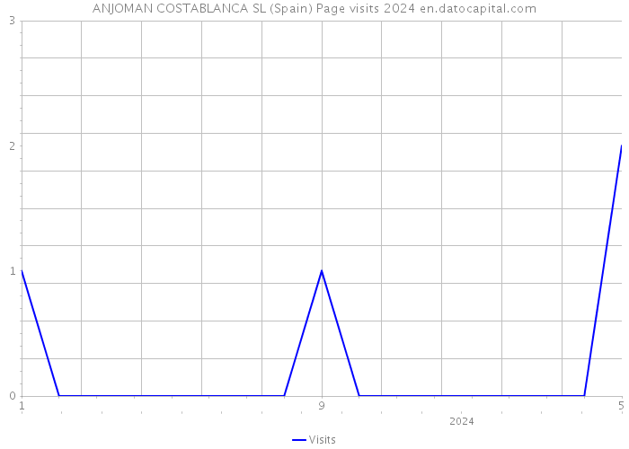ANJOMAN COSTABLANCA SL (Spain) Page visits 2024 