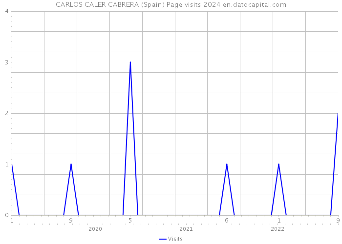 CARLOS CALER CABRERA (Spain) Page visits 2024 