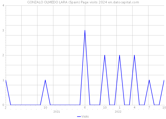 GONZALO OLMEDO LARA (Spain) Page visits 2024 